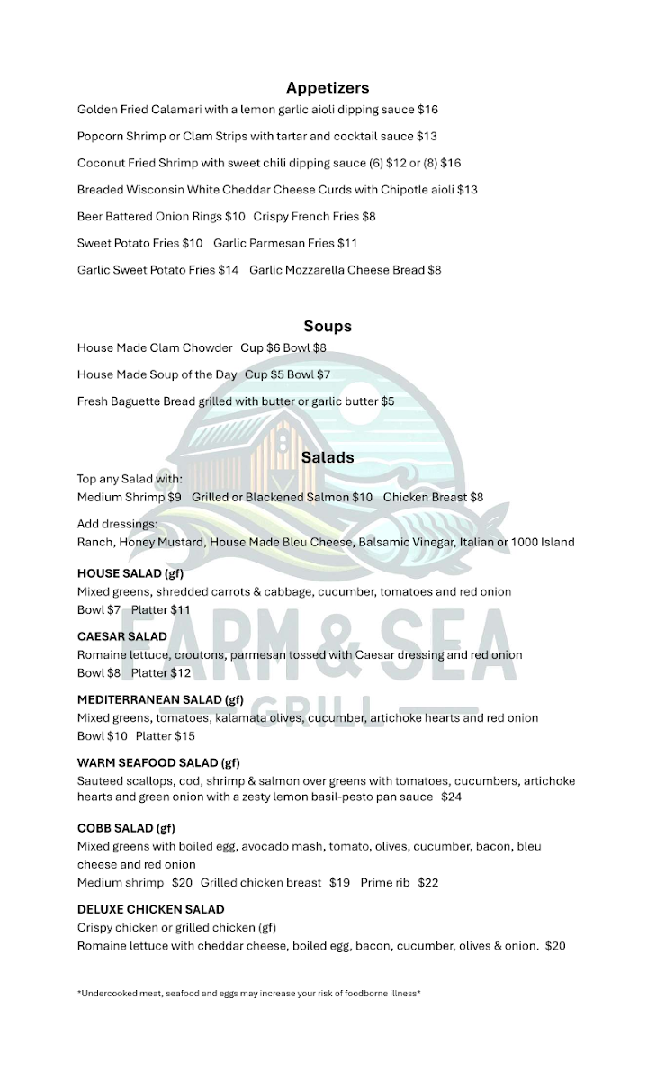 Menu Farm & Sea Grill-2